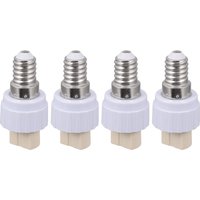 4Pcs E14 to G9 Lamp Socket Converter Bulb Base Adapter High Quality Light Holder Change Plug for Standard Screw Bayonet Fitting