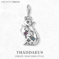 Magic Cat Constellation Personal Lucky Charm For Women 925 Sterling Silver Romantic Pendant