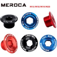 MEROCA MTB Hollowtech Crank Bolt M18 M19 M20 Mountain Bike Crank Cover Crank Arm Bolt For IXF