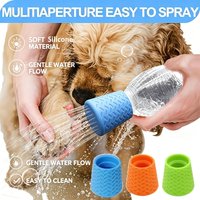 1/3pcs Pet Shower Head Silicone Portable Dog Bathing & Outdoor Drinking Nozzle Multifunctional Spray Head Pet Cleaning Supplies