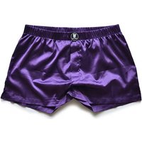 Men's Silk Smooth Sexy Boxers Underwear Low-Rise Lingerie Hot Cueca Masculino Inner Wear Underpants Stretch Loose Fit Sleepwear