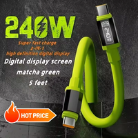 240W Fast Charge Type C To Type C Phones Data Cables USB C Chargers Wire For iPhone Xiaomi Huawei Samsung Cell Phone Accessories