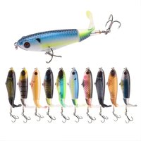 Fishing Lures With Floating Rotating Tail Topwater Bait Freshwater Saltwater Lures For Carp Bass Pike 10.5cm/17g