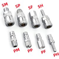 Aquarium Fish Tank Pneumatic C-type Quick Connector Garden Water Tank Male&Female PU Air Pipe SP/PP/SH/PH/SM/PM/SF/PF 20/30/40