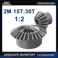 1:2 Bevel Gear 45# 2M15T 30T With Process Hole8mm And 12mm 10mm And 19mm Quench 90 Degree Drive Commutation Steel Gears