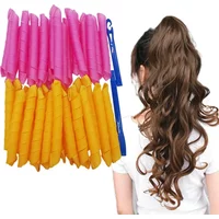 18pcs/set Spiral Hair Curler Heatless Styling Tools Set Non-Damaging Wave Formers Curlers Hair Styling Tools Pro DIY Hair Roller