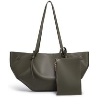 Large Capacity Women's Commuter Tote Bag Soft Pleated Shoulder Handbag with Small Bag Niche Stylish And Functional