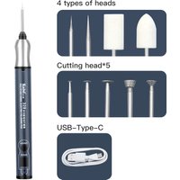 Kaisi USB Rechargeable Electric Polishing Sharpening Mini Carving Tools Set DIY Jade Engraving Grinding PCB Cutting Wireless Pen
