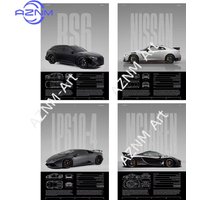Performance Sports Cars Wall Art Poster Fashion Race Cars Canvas Painting Famous Cars Canvas Art Prints Cars Decorative Pictures