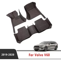 Car Floor Mats Interior Carpets For Volvo V60 2019 2020 2021 2022 2023 2024 Automobiles Covers Waterproof Foot Pads Accessories