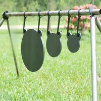 8pcs/set of Metal Shooting Target Hanger Hooks, Fits 3/4 Inch Pipe, Anti-Rust Heavy-Duty Holders for Outdoor Shooting Training