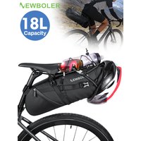 AliExpress NEWBOLER 18L Bike Saddle Bag Waterproof MTB Road Bicycle Large Capacity Cycling Bag Foldabe Tail Rear Bag Trunk Accessories