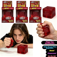 Dr Pepper Nee Doh Jelly Cube Squishy Toy, Super Soft Stress Relief Fidget Toy, Anxiety Relief Squeeze Toy for Kids Adults