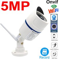 Caméra de surveillance extérieure IP WiFi HD 5MP, dispositif de sécurité sans fil, étanche, avec audio, détection du corps humain, Rtsp, Onvif, Camhipro
