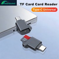 Kebidumei USB Type C 2.0 Mini TF Card Reader Support 2TB capacity High Speed Transfer Universal for Type C Devices Phone Laptop