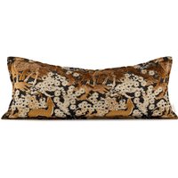 Haipai Old Money Style Velvet Cushion Long Sofa Pillow Living Room Decor Lucky Patterned Luxury Pad Customizable Feather...