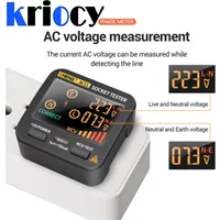 ANENG AC11 Digital Smart Socket Tester Voltage Test Socket Detector US/UK/EU/AU Plug Ground Zero Line Phase Check Rcd NCV Test