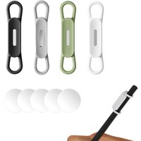 4pcs/set Easy To Store Magnetic Pen Pencil Holder Light Weight Colorful Elastic Band Pen Holder Vintage Portable