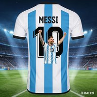 Messi Football Jersey Quick Dry Breathable Men Women Sports T-shirt Outdoor Casual Team Training Parent-child Short Sleeve Tee