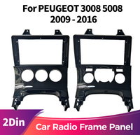 2Din 9inch Car Radio Fascias Installation Dash Frame For Peugeot 3008 5008 2009-2016 Panel DVD Gps Mp5 Android Player Trim