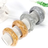 Exaggerated Acrylic Round Chunky Bangle Women Gold Color Glitter Resin Irregular Square Wide Hand Bracelet Trend Jewelry Gift