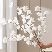 1/3Pcs Sakura Artificial Flowers Bouquet for Garden Party Wedding Marriage Decor Home Room Decor Fake Flowers Vase Ornaments