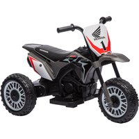 Homcom Kinder-Elektromotorrad mit lizenziertem Honda Crf450Rl 71 x 40,5 x 43,5 cm Grau