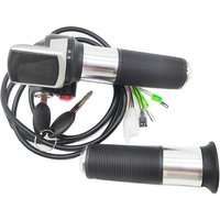 36V/48V Speed Cruise Throttle ebike with Battery Power LCD Display Switch Handlebar Grips for Electric Bike/Scooter/ebike