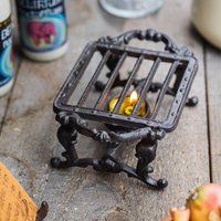Decorative Stable Small Cast Iron Teapot Dish Warmer Tealight