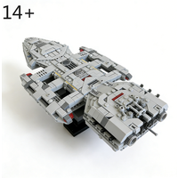 MOC 75375 Alternate Model Original 1978 Battlestar Galactica Building Blocks Set DIY for Kids Creative Assemble Brick Toys Gift