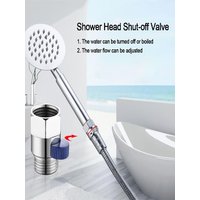 Brass Shower Flow Control Valve Female Male G1/2 Shower Head Shut Off Valve Quick-opening Diverter Valve Handheld Shower Head