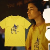 Euphoria Season 3 Zendaya Same Style Camel Graphic Unisex Shirt 2026 Summer New Women's Y2k Fashion T-shirt Fan Gift Casual Tops