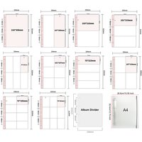 10 Sheets Clear Photo Album Refill Pages 4x6 10x15 10x10 Double Sided A4 Photo Card Binder Sleeves 1 2 3 4 6 8 9 Pocket PVC Free