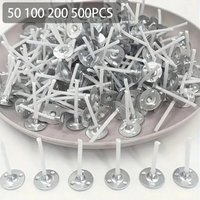 50/100/200/500pcs Smokeless Candle wick Woven Core Tool for Aromatherapy Candle Production Soy Wax Candle Making Kit Accessories