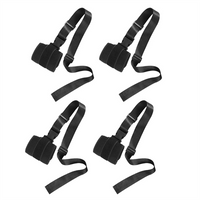 A64Z 4Pcs Limb Holder Bed Restraints For Wrists And Ankles With Quick Release Buckles, Patient Restraint Belts