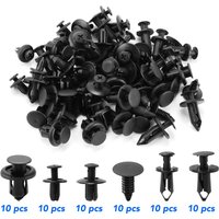 6 Size 60Pcs Auto Fastener Clips Vehicle Retainer Rivet Door Panel for Ford Focus 2 3 MK2 Mondeo MK4 Kuga Transit Mustang MK5 K