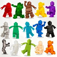 A figurine building blocks with a size of 1.77 inches, movable joints, and multiple colors to choose from festival gift