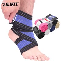 AOLIKES 1PCS Professional Sports Strain Wraps Bandages Elastic Ankle Support Pad Protection Ankle Bandage Guard Gym Protection