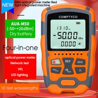 COMPTYCO AUA-M50 Mini Optical Power Meter(OPM) Visual Fault Locator(1/10/15/30/50MW VFL) All-in-one FTTH Fiber Optic Tester
