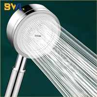 304 Stainless Steel Shower Head Pressurized High Pressure Detachable Bathroom Showerhead for Home Spa Easy Install Accessories