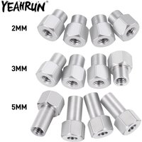YEAHRUN 4PCS M2 Hex Wheel Nuts Extension Adapter 2/3/5mm for Axial SCX24 AX24 1/24 RC Crawler Car Upgrade Parts