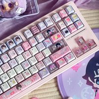 Valorant Clove Keycap PBT Dye-Sub Cherry Profile Keycaps Pc Translucent Custom MX Key Caps Cute Gaming Mechanical Keyboard Caps