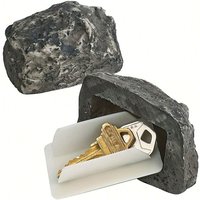Fake Rock Key Hider, Outdoor Hidden Keys Holder for Garden Front Door, Waterproof Realistic Camouflage Key Stash Box, 1pc