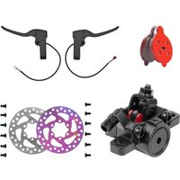 Front Wheel Aluminum Alloy Brake Caliper Brake Pads 120mm Disc Brake Rotor for NIU KQi2 KQi3 Scooter for KQi3 Brake Handle Parts
