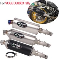 Slip on For VOGE DS800X Rally Exhaust System Muffler Link Mid Pipe Motorcycle Modified Escape Exhaust Pipe