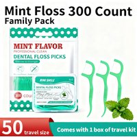 50/350/750PCS Mint Floss Picks Family Pack - Disposable Dental Flossers, Better Than Toothpicks & Floss Rolls, Oral Care Tools