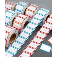 Colorful Plain Name Tag Labels 1000 Stickers Name Tag Stickers 3 1/2X2 1/4 Name Labels for Office, Meeting, School and Home