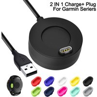 Dock Charger USB Charging Cable Cord For Garmin Vivoactive 3 Forerunner 935 945 Fenix 5S 5X Plus 6 6S 6X Pro 7 7S 7X Plug Cover