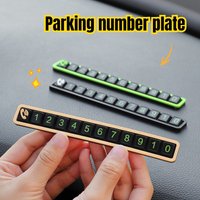Car Temporary Parking Card Phone Number Card Plate Telephone Number Stop Luminous Parking Aid Garage Car Accessoires Interior