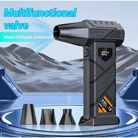1 pc Cordless Turbo Fan, portable personal fan with rechargeable hairdryer function,large-capacity lithiumbattery equipped